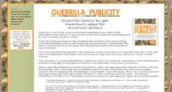 Desktop Screenshot of guerrillapublicity.com